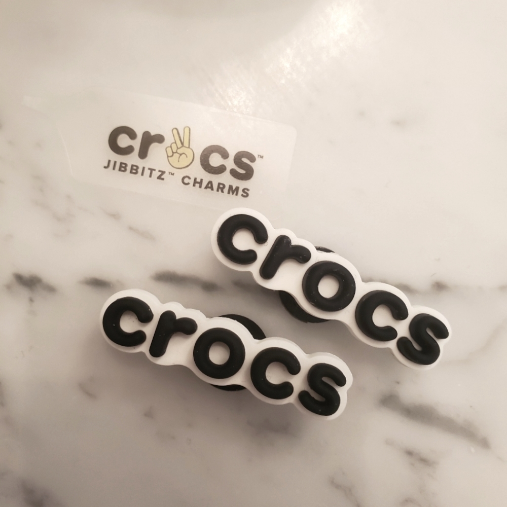 Crocs logo jibbitz charm